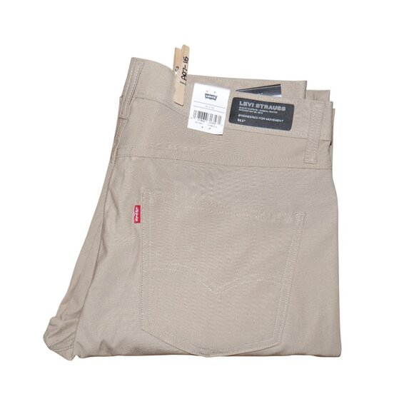 Levi's 511 Men's Slim Fit Tech Pants Size 36x34 Performance Stretch Khaki Tan - Picture 5 of 15